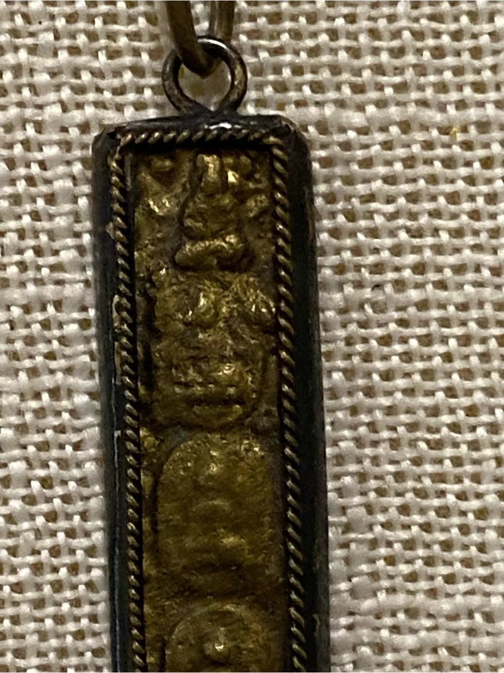 Vintage Bronze Buddha Necklace